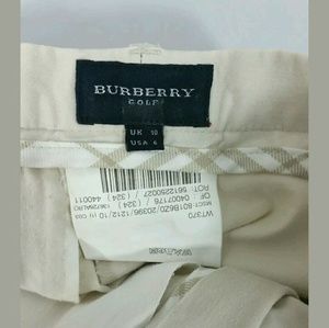Burberry Pants - Burberry Golf Womens Beige Cotton Cropped Pants Burberry Pants - Burberry Golf Womens Beige Cotton Cropped Pants
